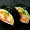F10. Big Tempura Ebi Futomaki (6 stk.)