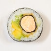 F3. Big Tempura Salmon Futomaki (6 stk.)